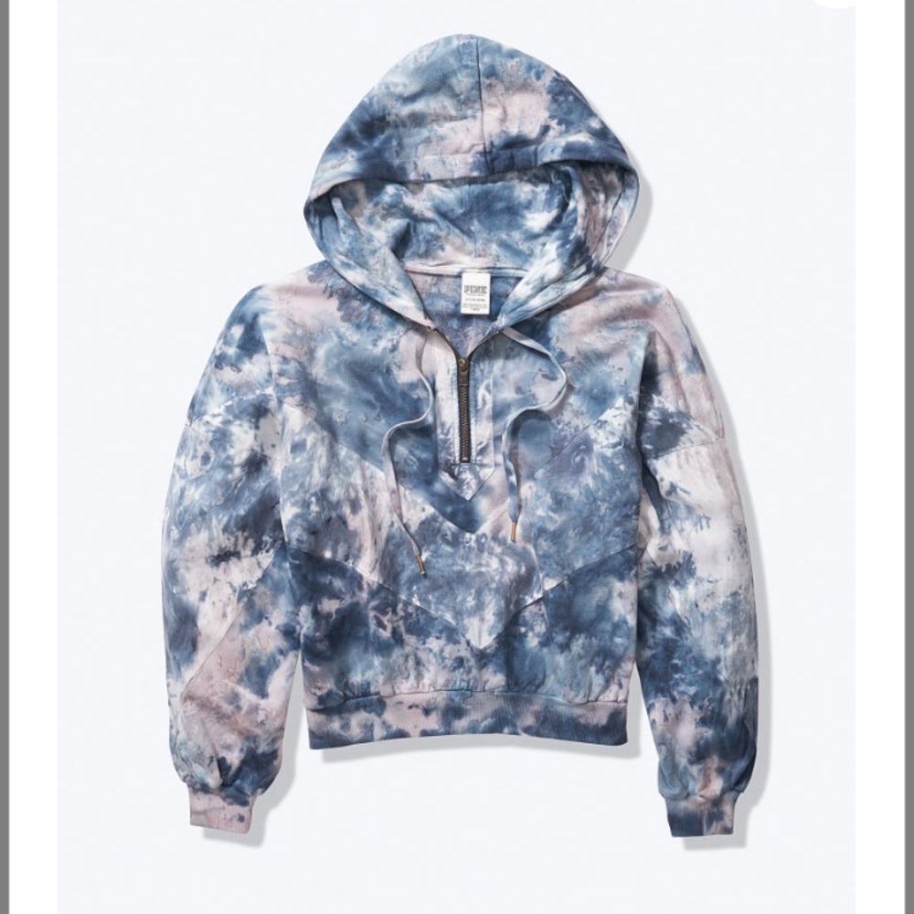 Victoria secret pink tie dye slouchy sport hoodie